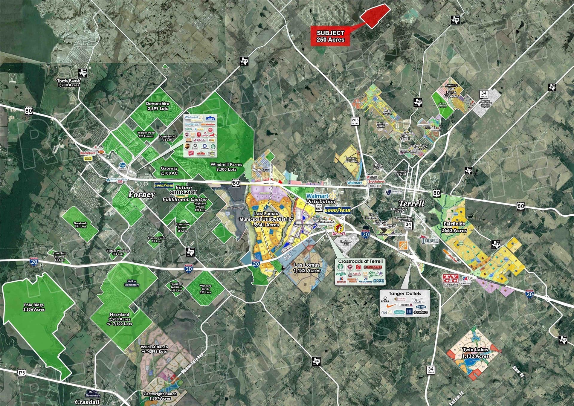 250 acres in Kaufman County