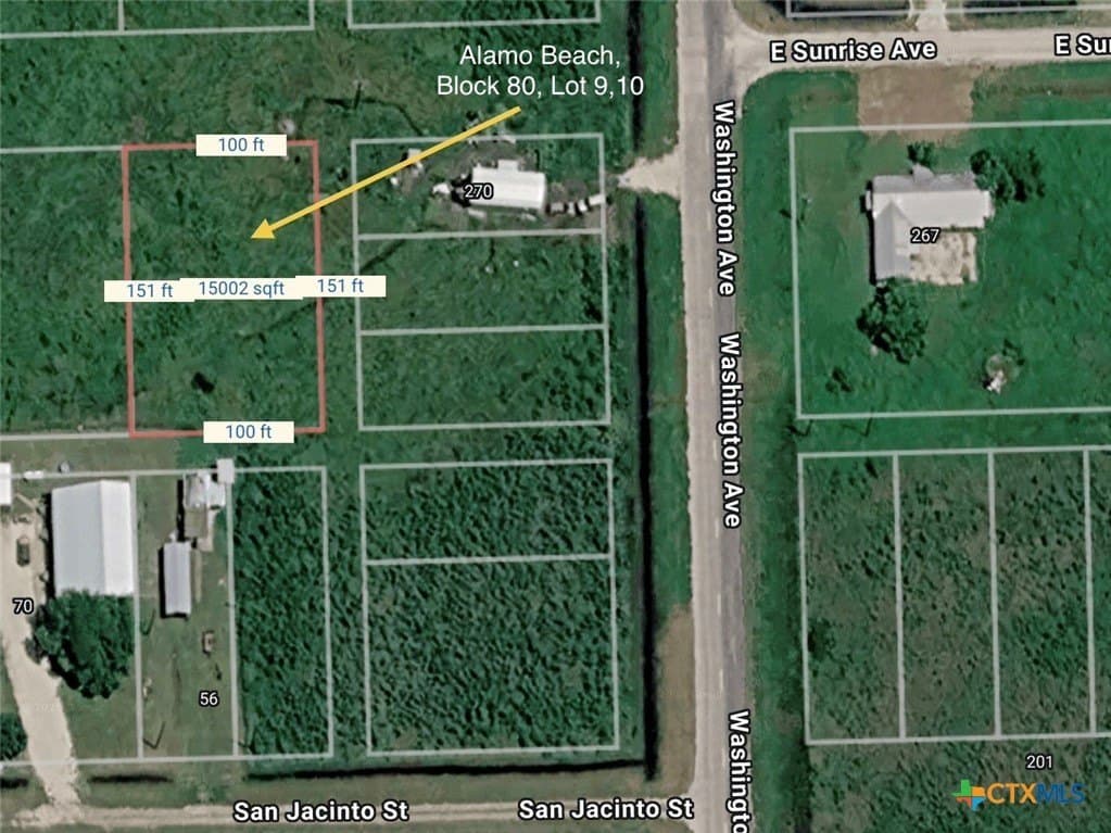 0.34 acres in Calhoun County