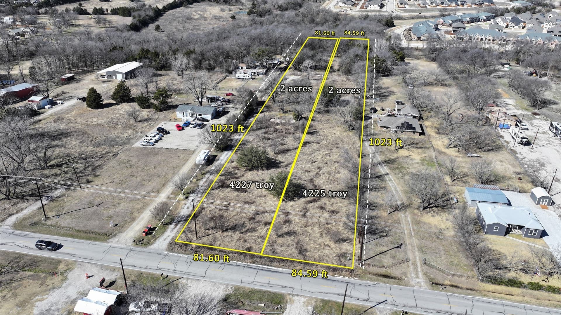 2 acres in Dallas County