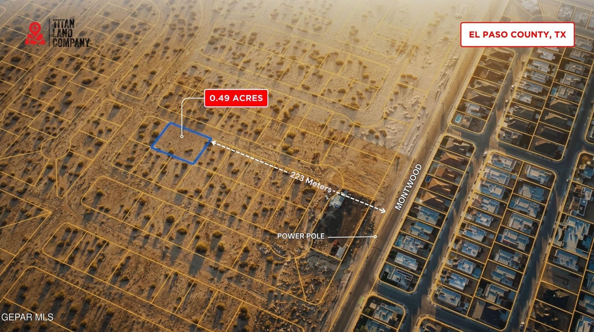 0.49 acres in El Paso County