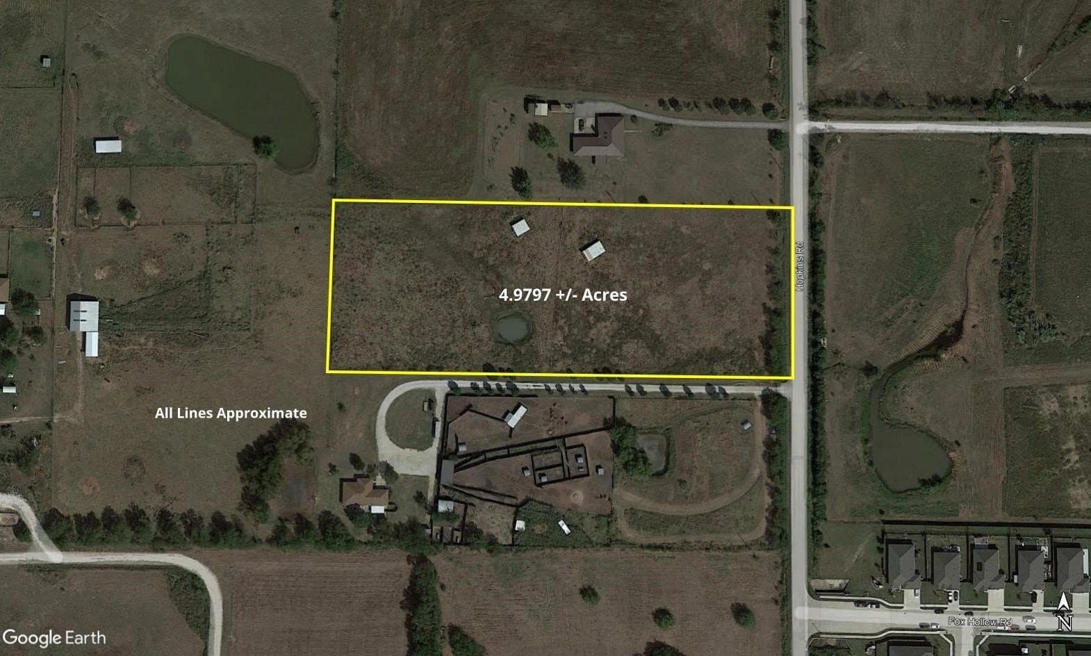 4.99 acres in Denton County