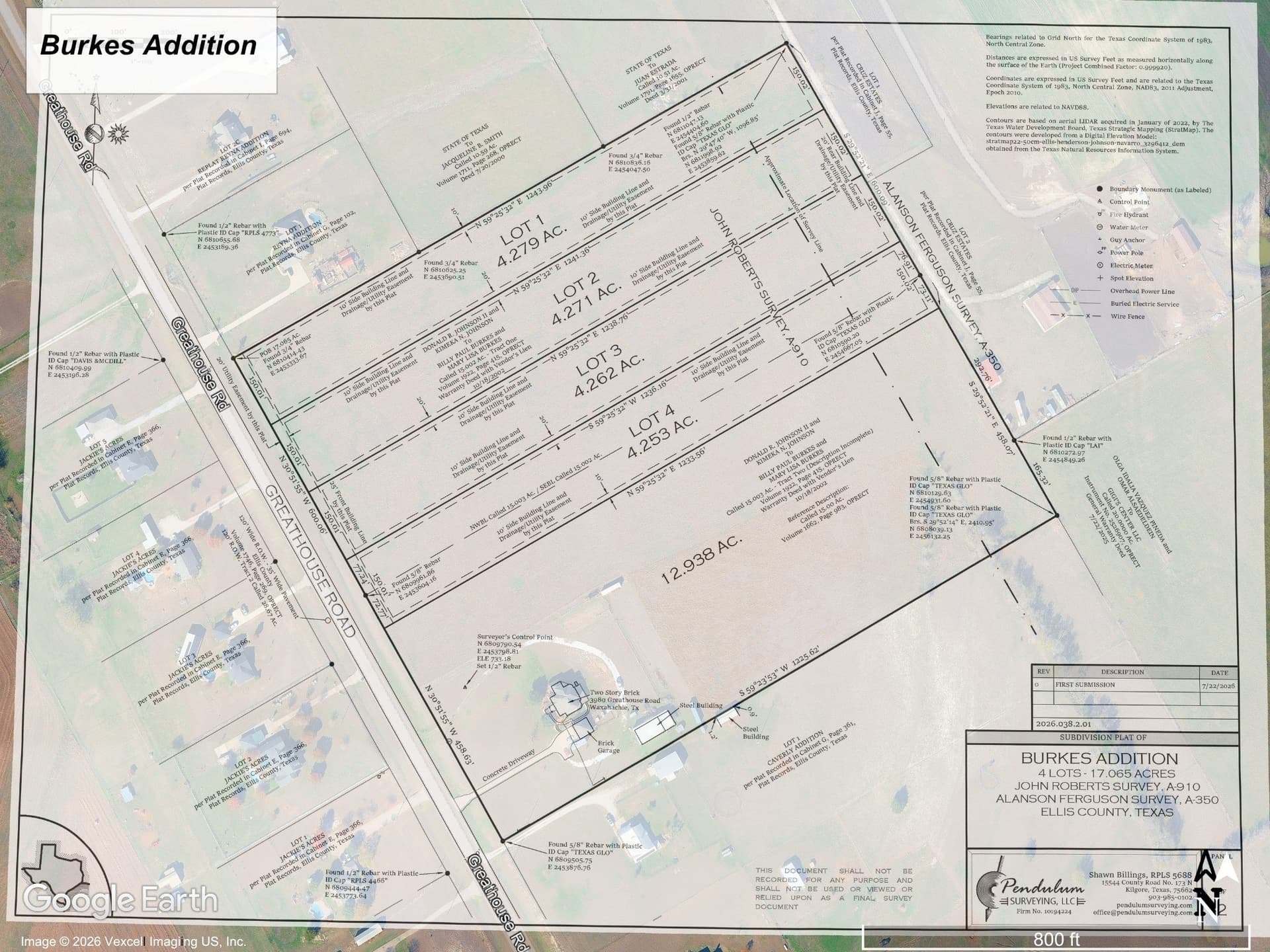 4.27 acres in Ellis County