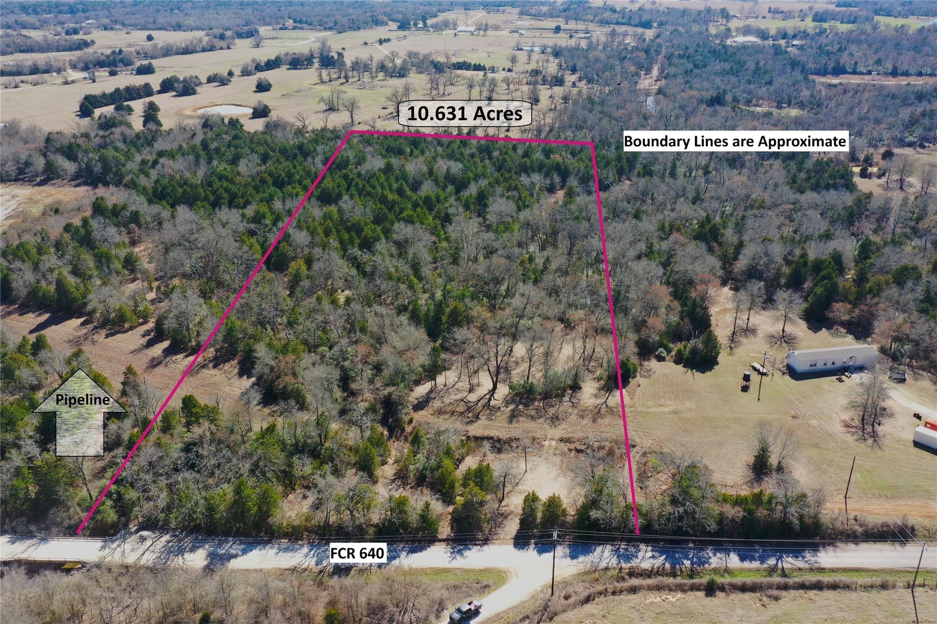 10.63 acres in Freestone County