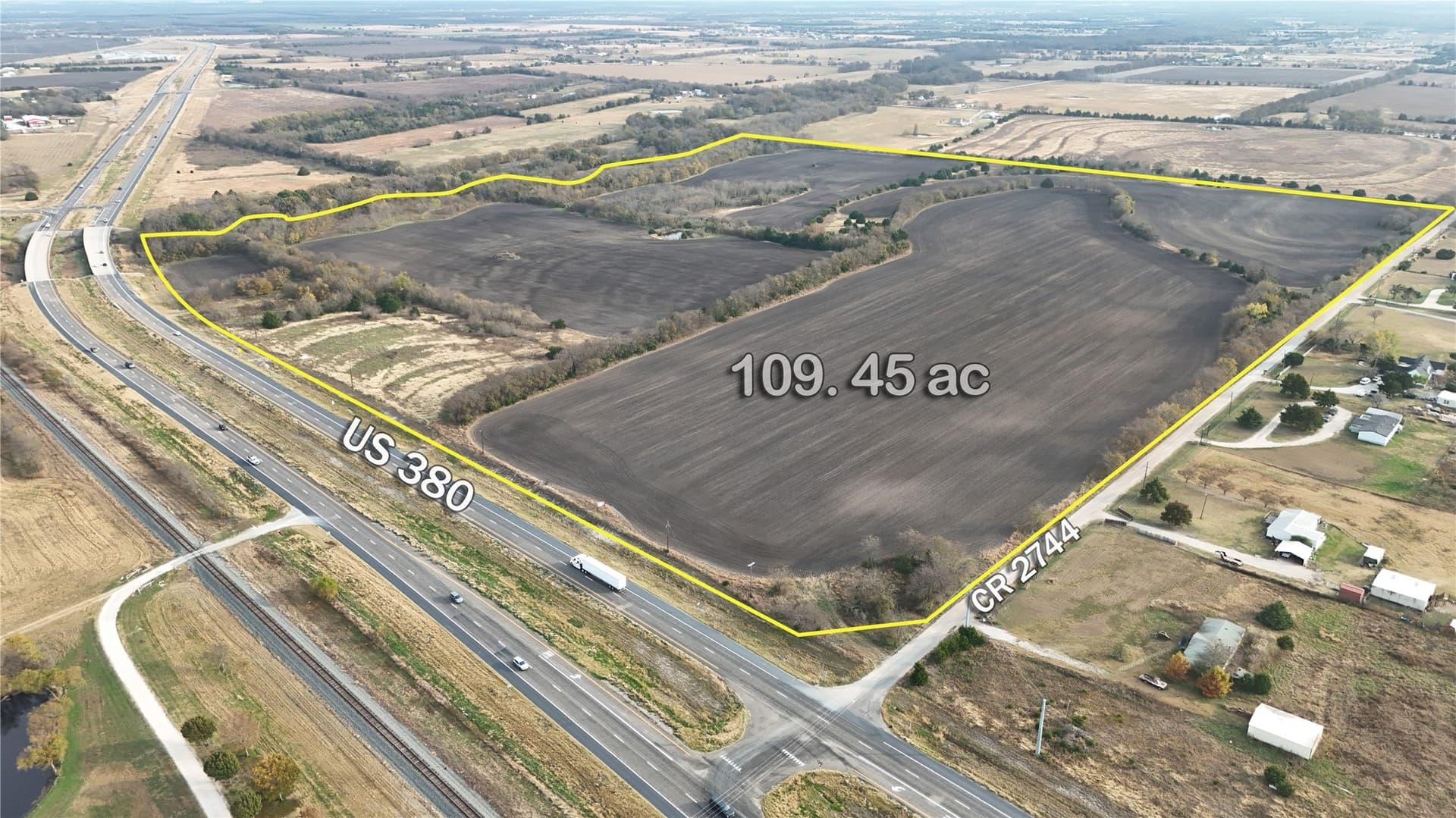 109.56 acres in Hunt County