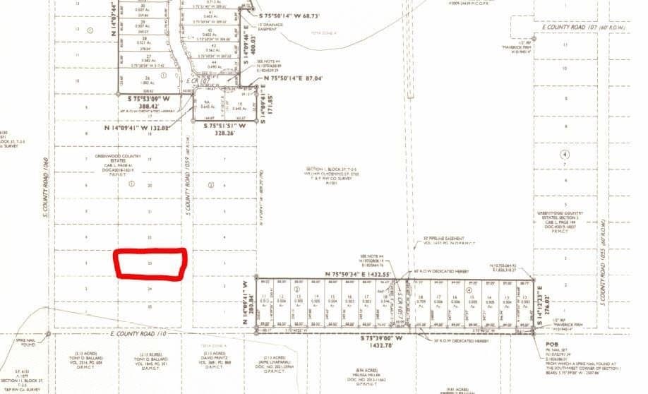 1 acres in Midland County
