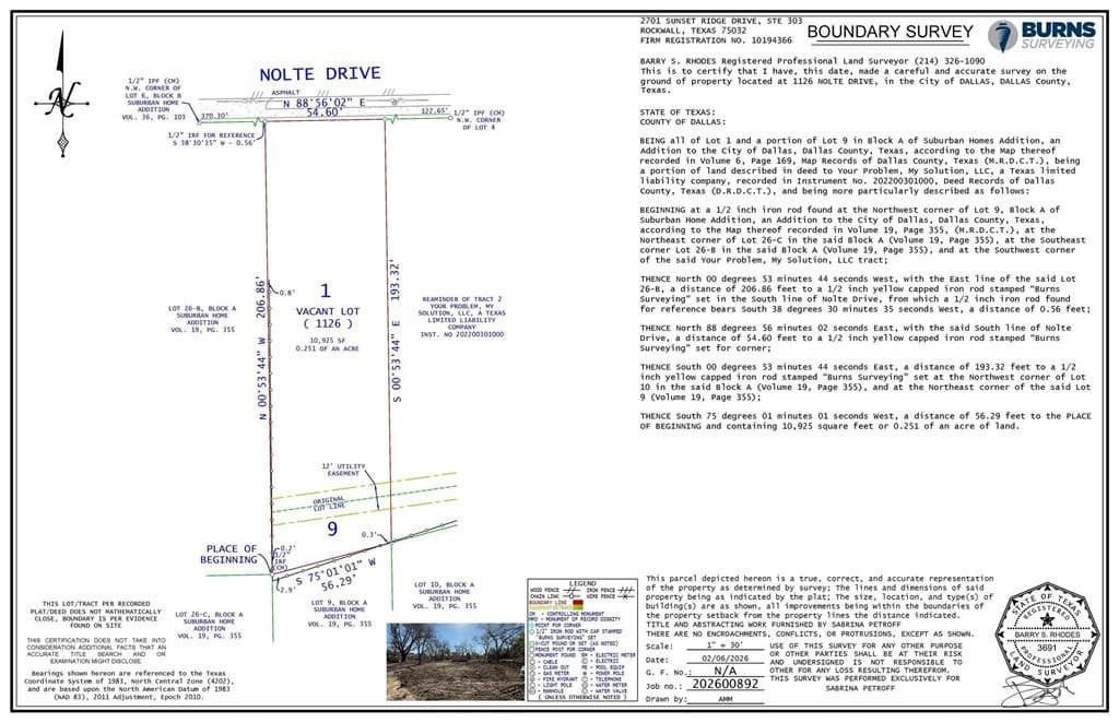 0.25 acres in Dallas County