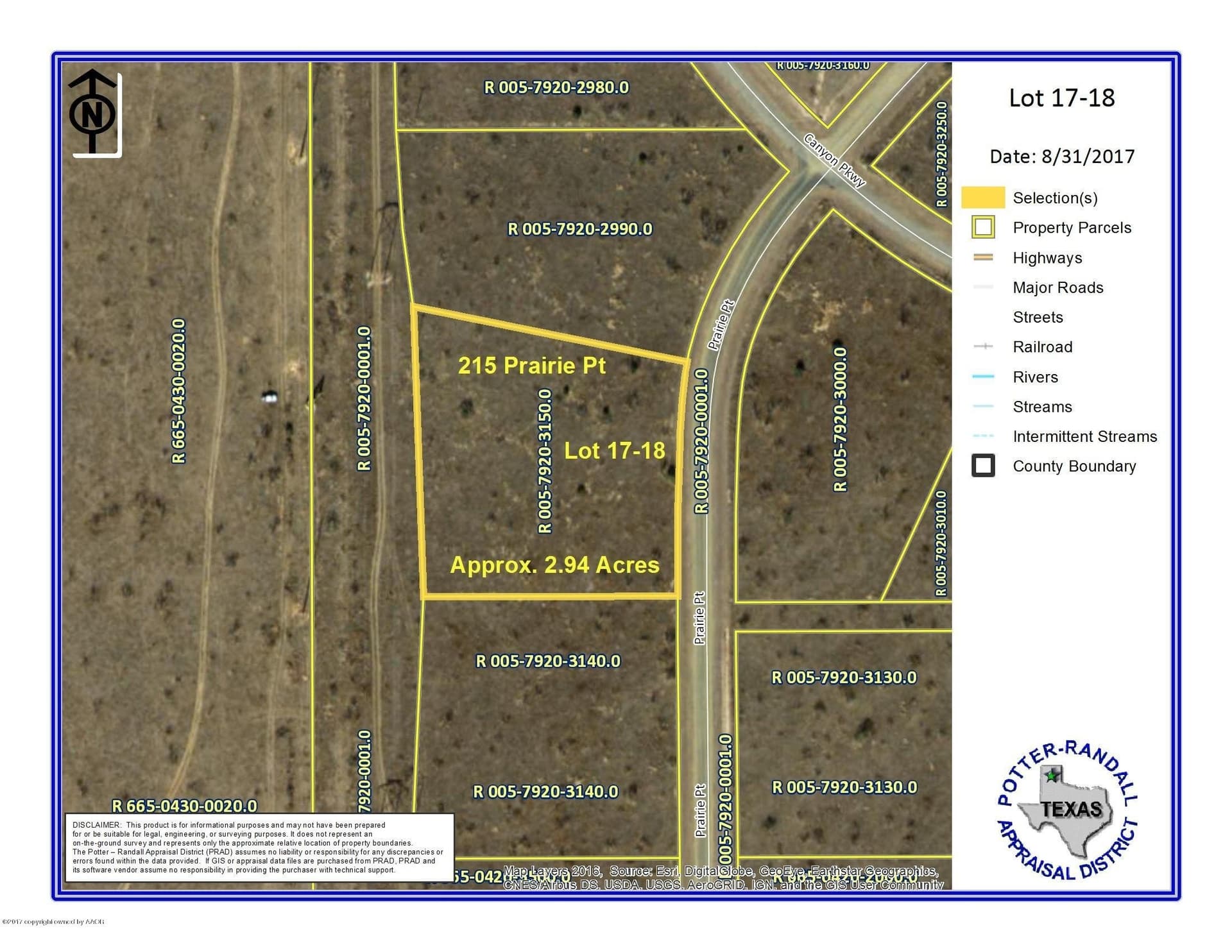 2.94 acres in Randall County