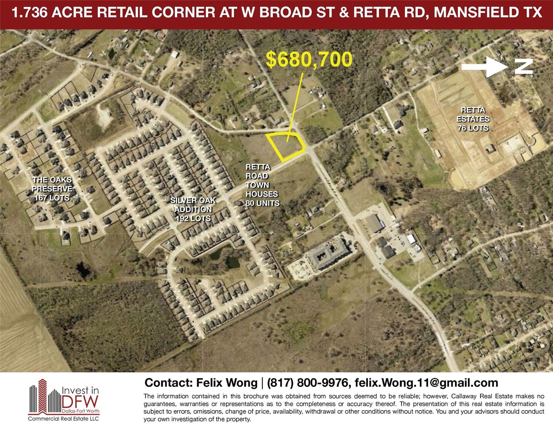 1.74 acres in Tarrant County