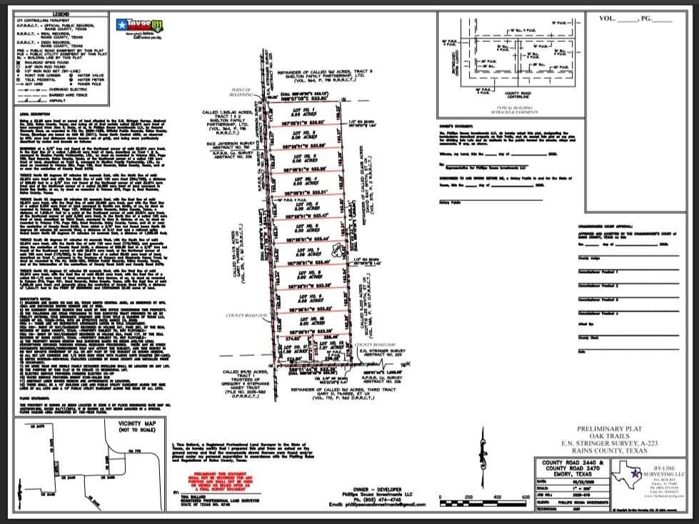 2 acres in Rains County