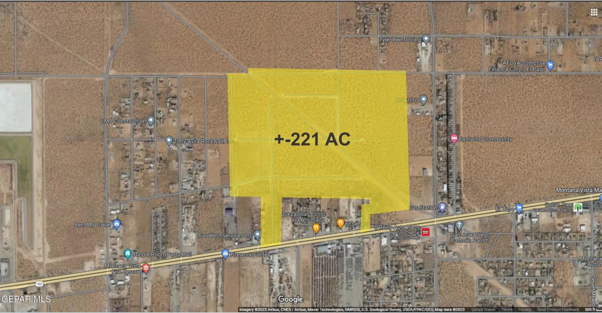 221 acres in El Paso County