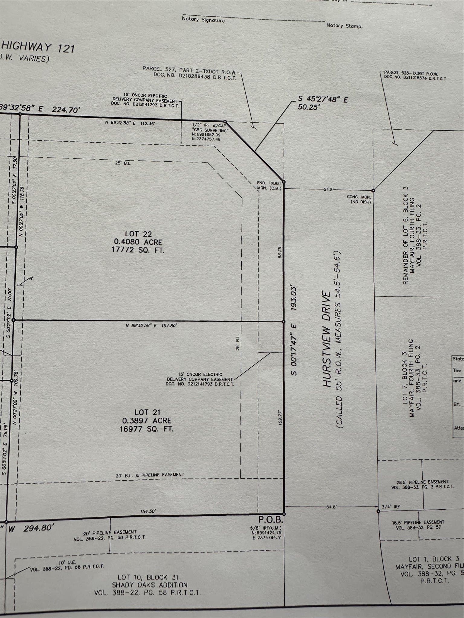 0.39 acres in Tarrant County