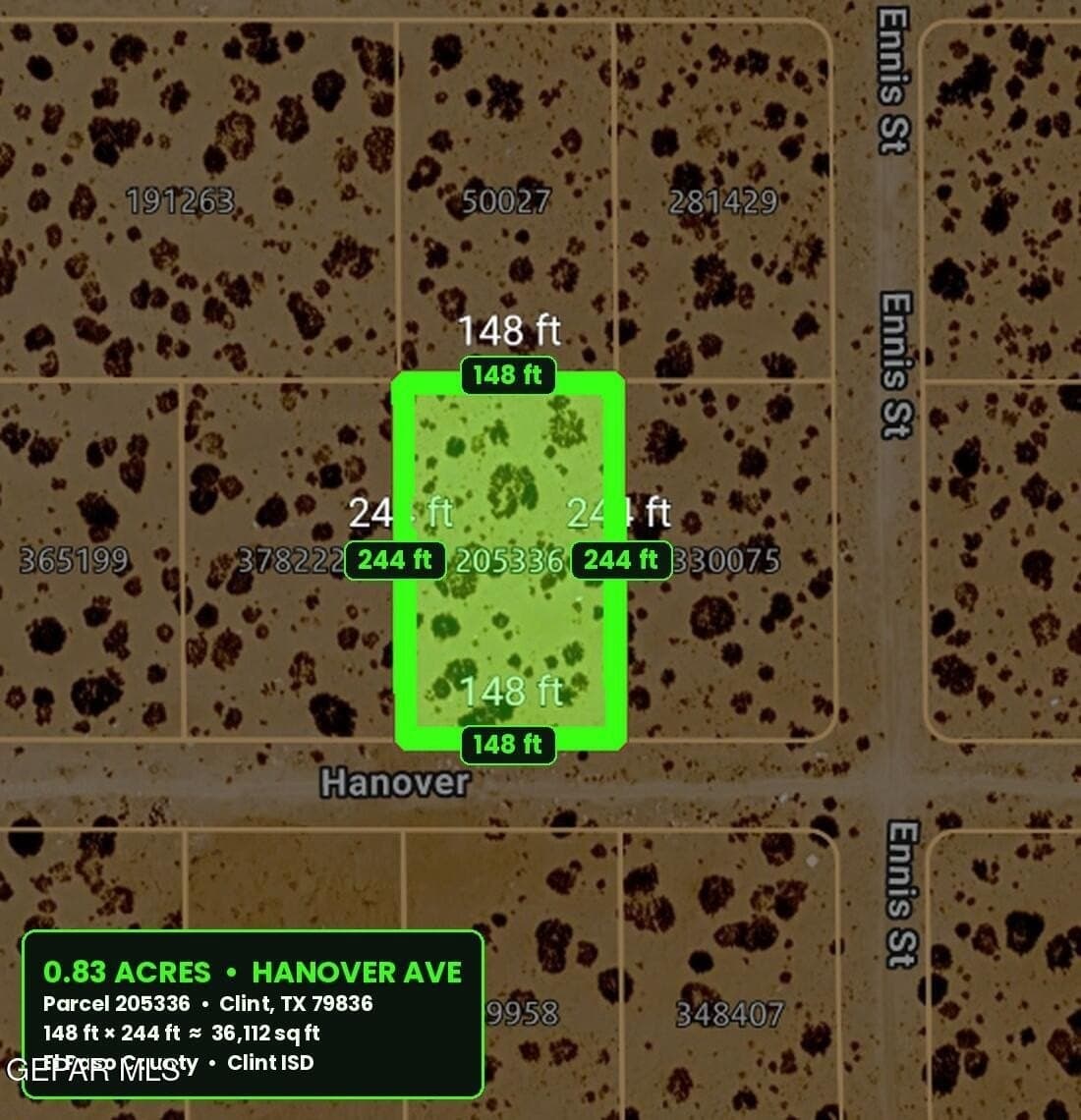 0.83 acres in El Paso County