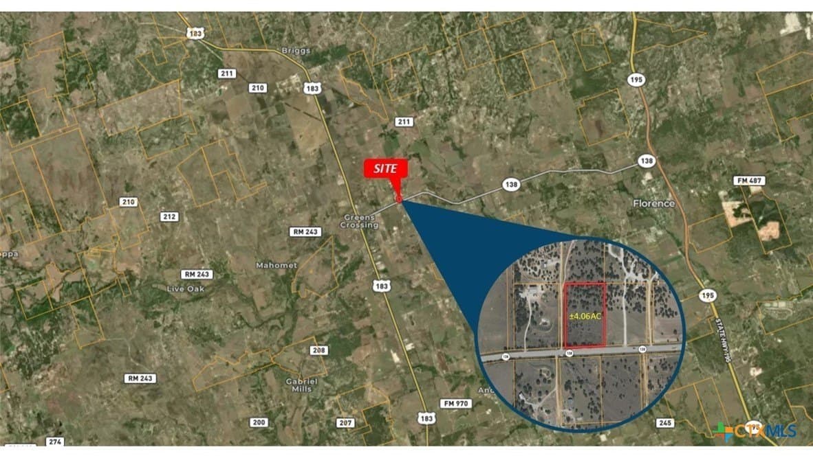 4.06 acres in Williamson County