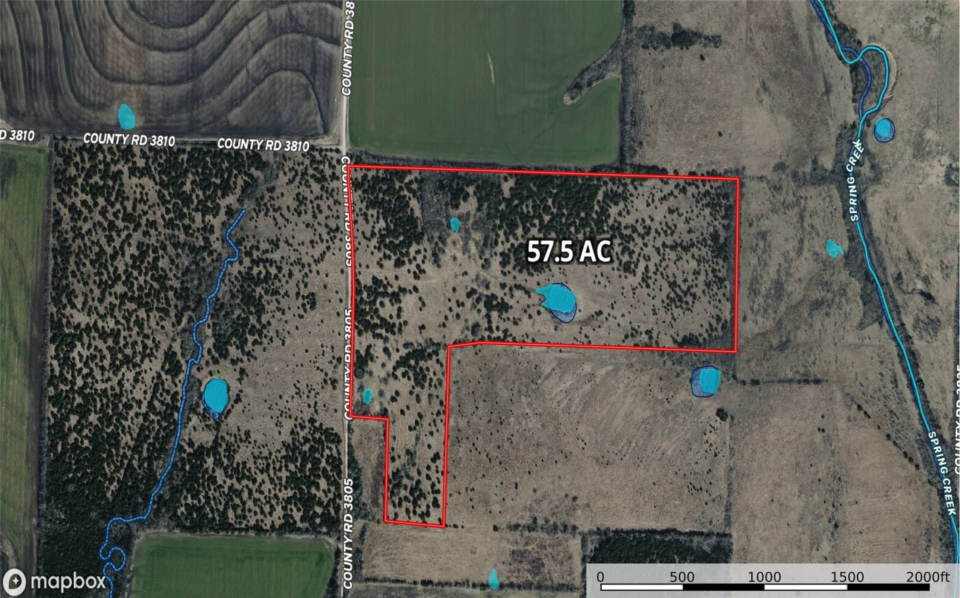 57.5 acres in Fannin County