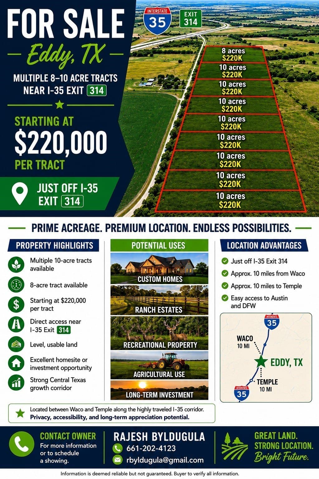 10 acres in Falls County