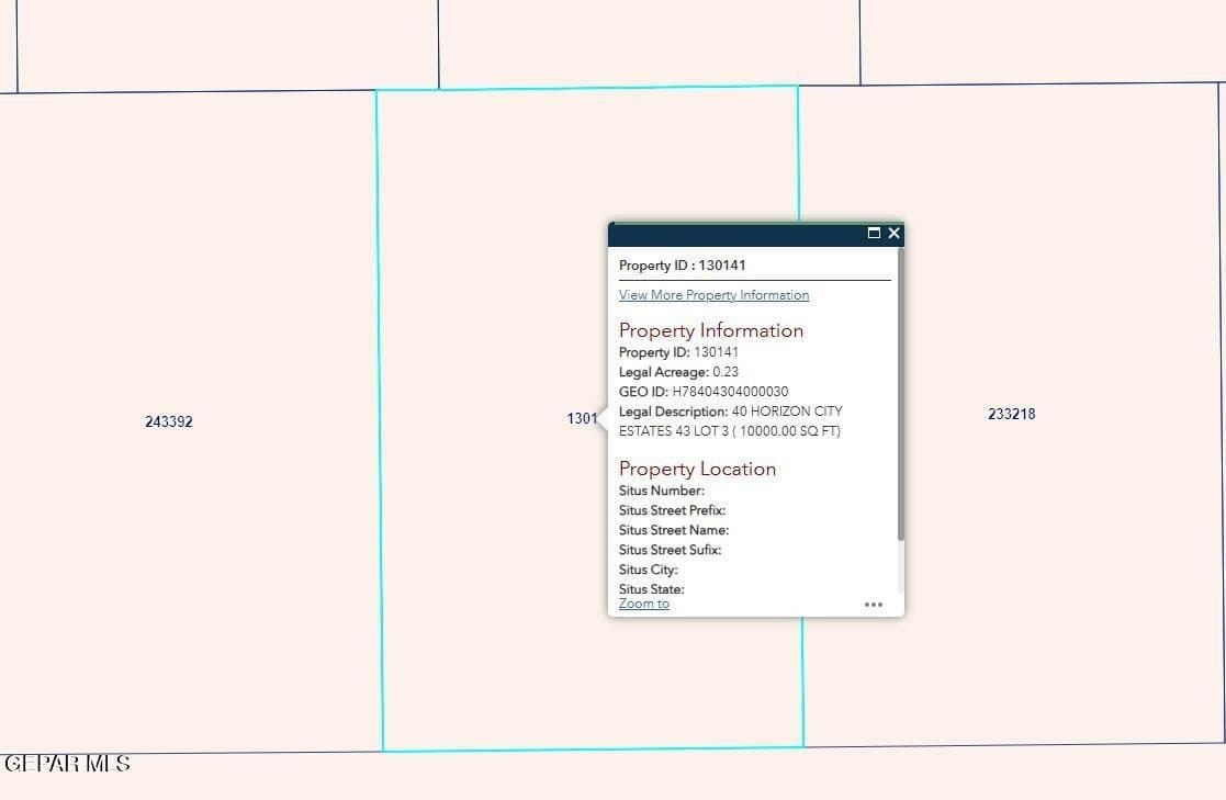 0.23 acres in El Paso County