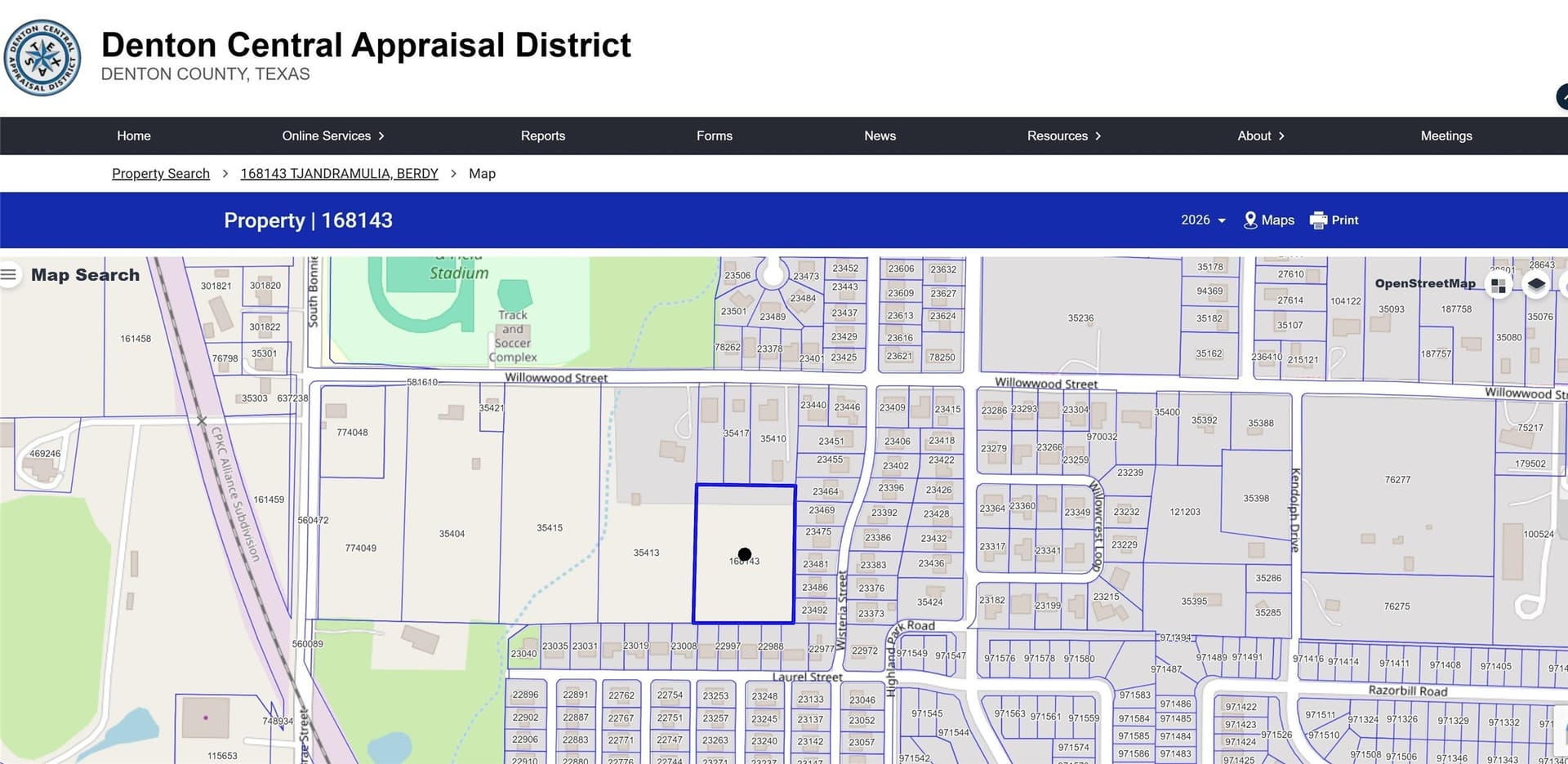 3.01 acres in Denton County
