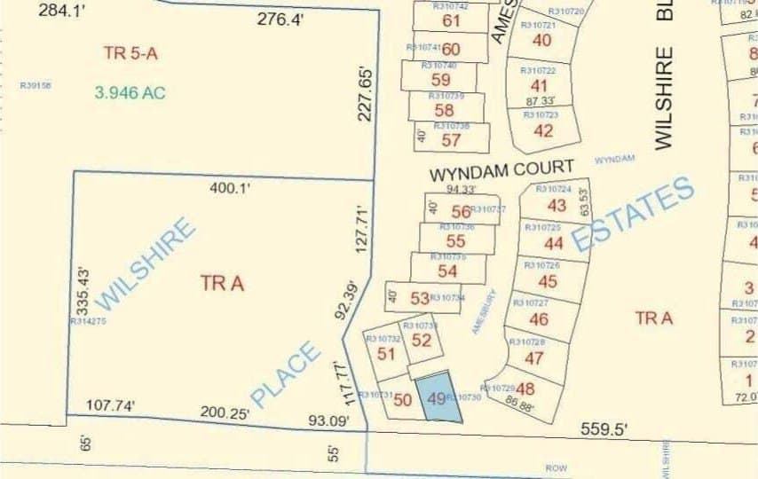 0.07 acres in Lubbock County