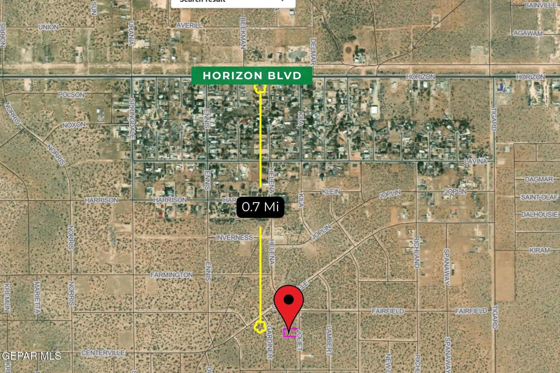 0.5 acres in El Paso County