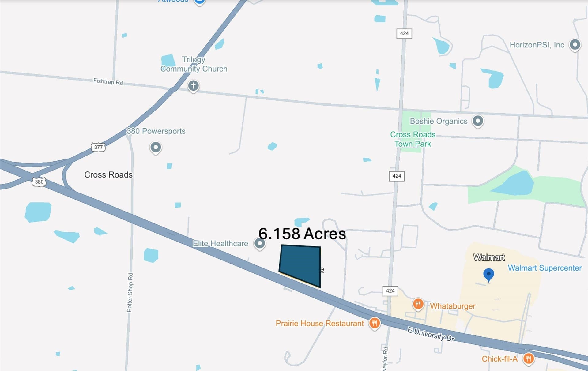 6.16 acres in Denton County