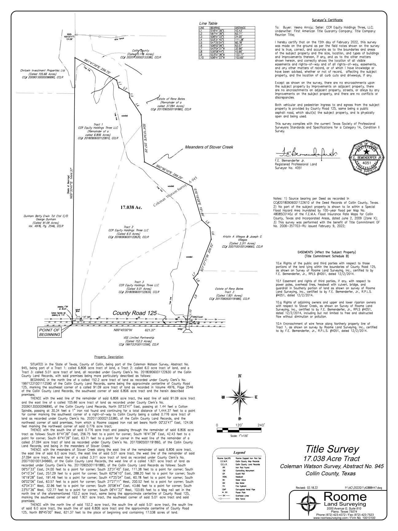 17.04 acres in Collin County