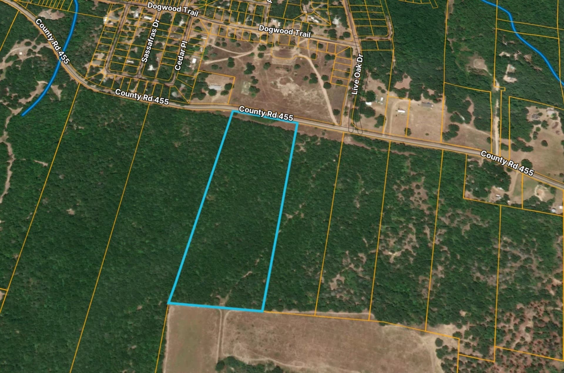 County Road lot: 455