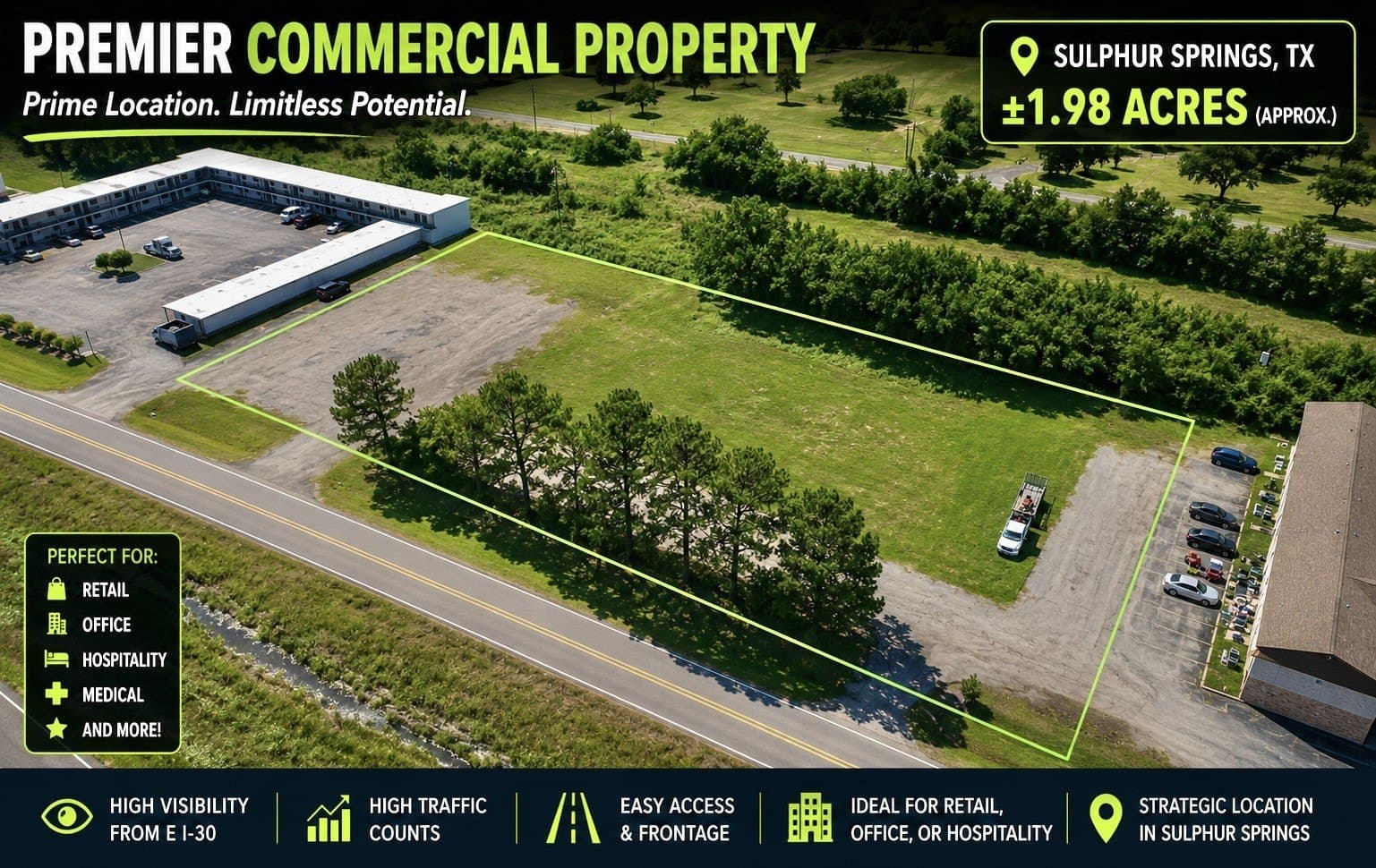 1.98 acres in Hopkins County