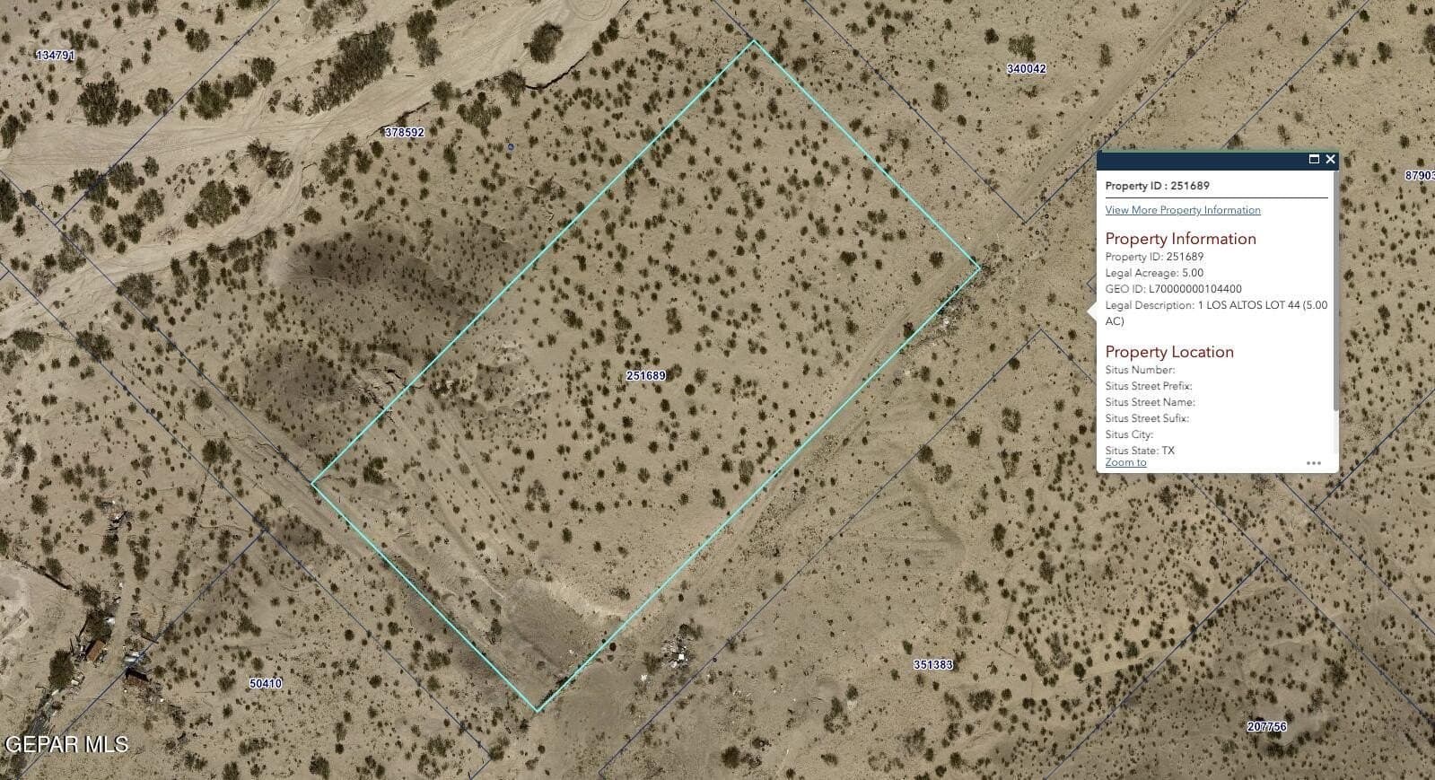 5 acres in El Paso County