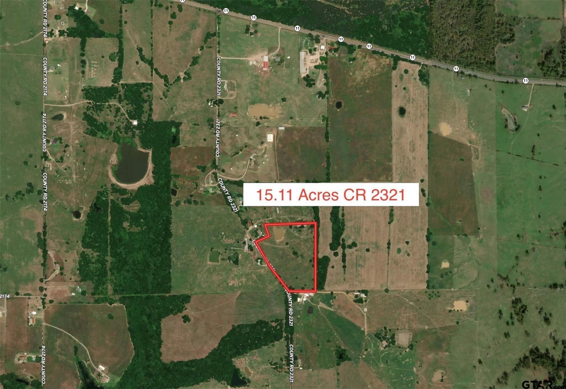 15.11 acres in Hopkins County