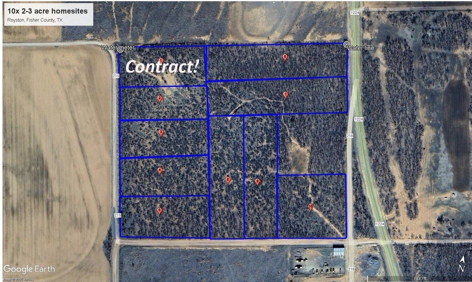 2.5 acres in Fisher County