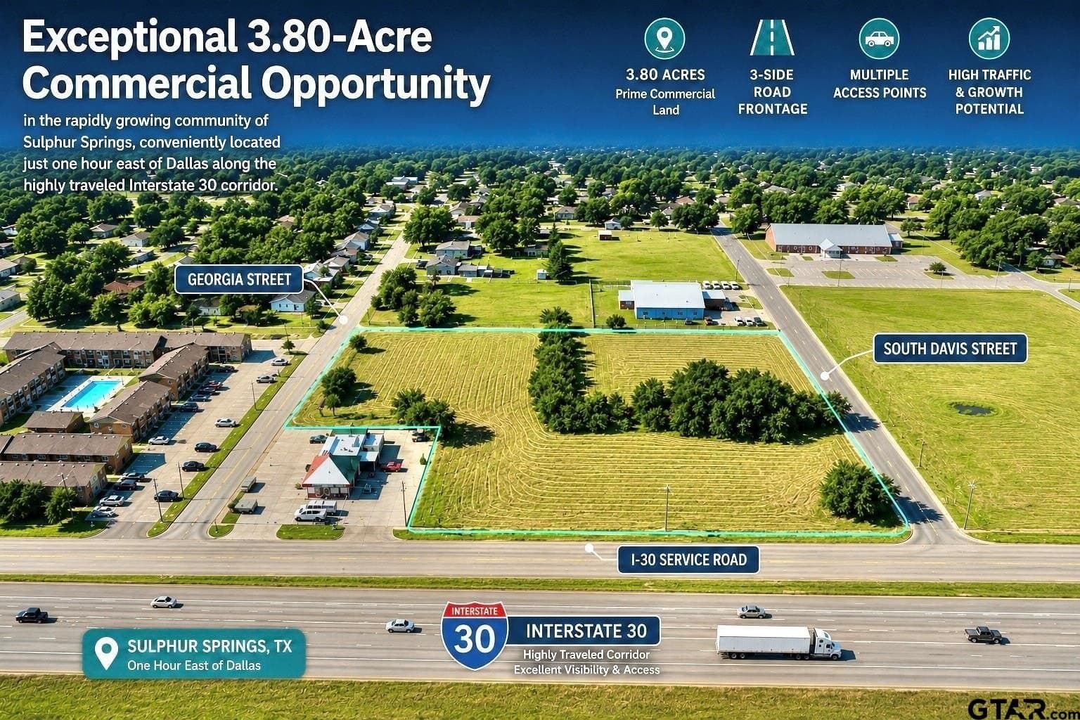 3.8 acres in Hopkins County
