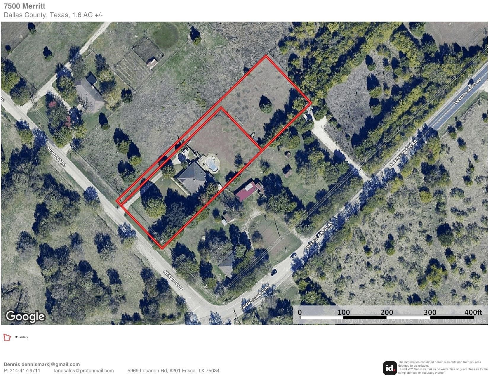 1.6 acres in Dallas County