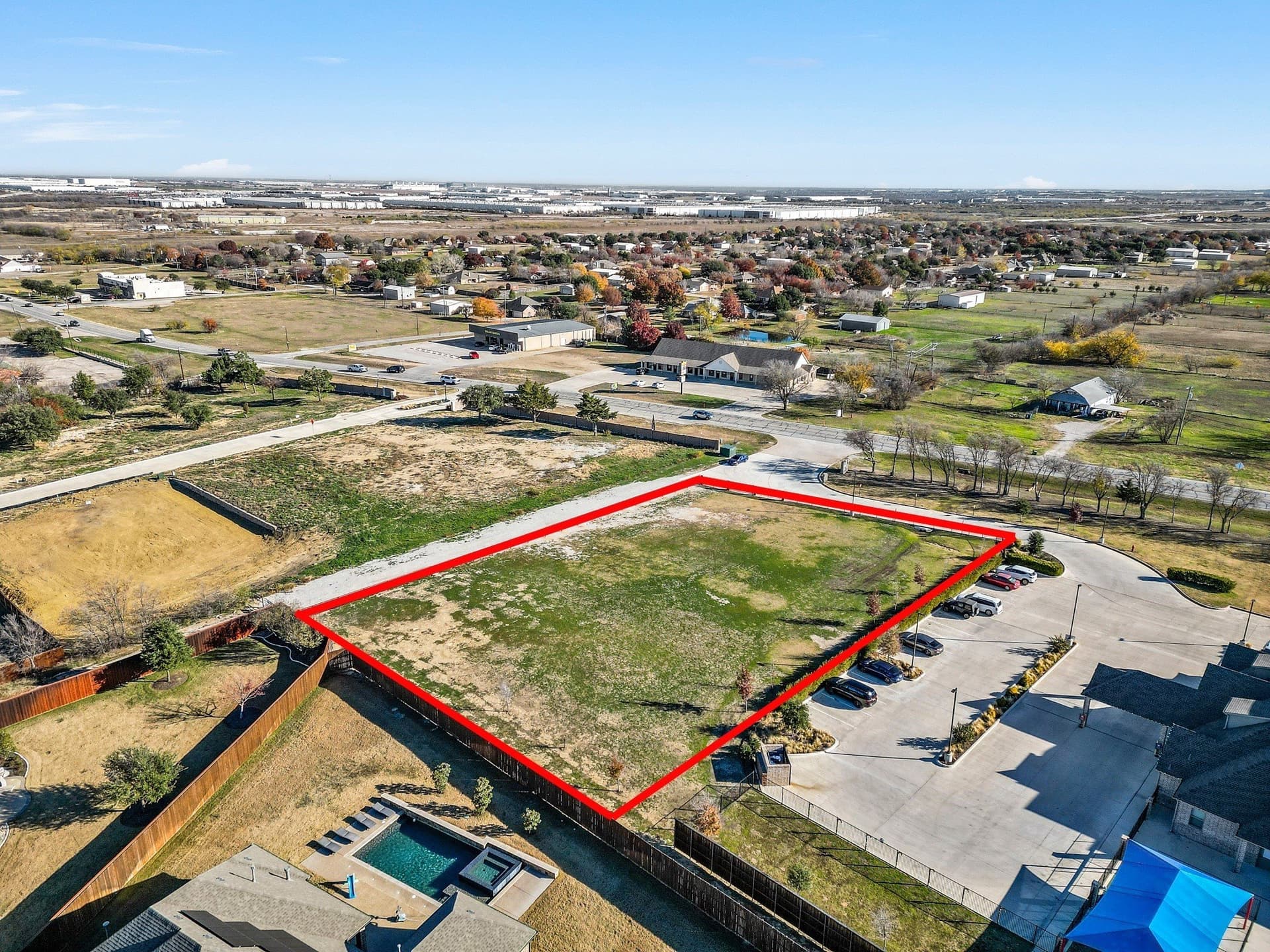 1.28 acres in Tarrant County