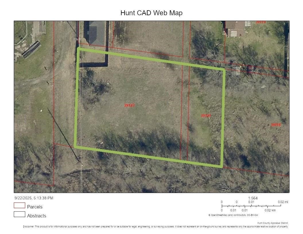 0.64 acres in Hunt County