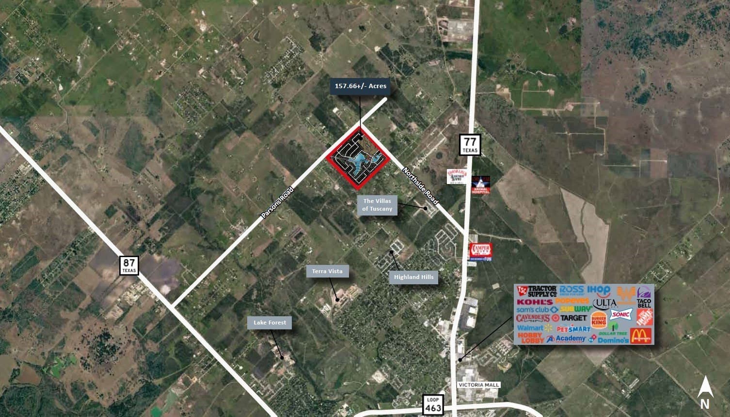 157.66 acres in Victoria County