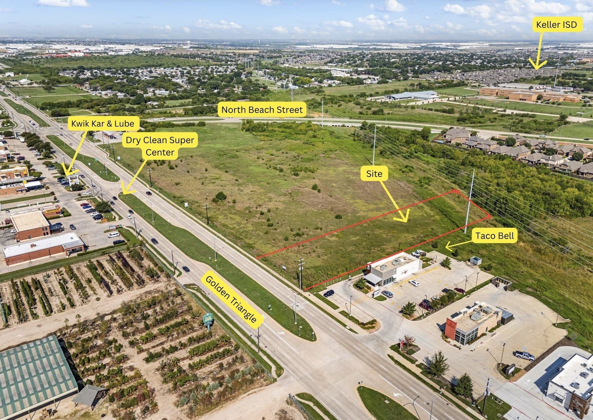 1.28 acres in Tarrant County
