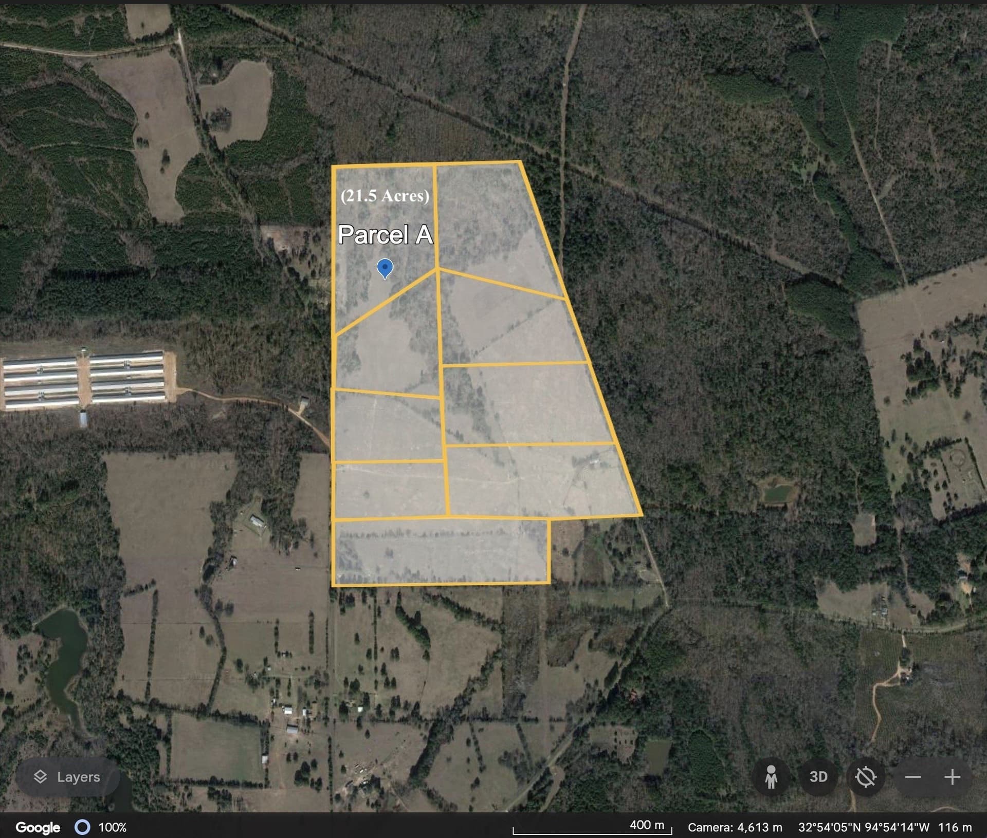 21.5 acres in Upshur County