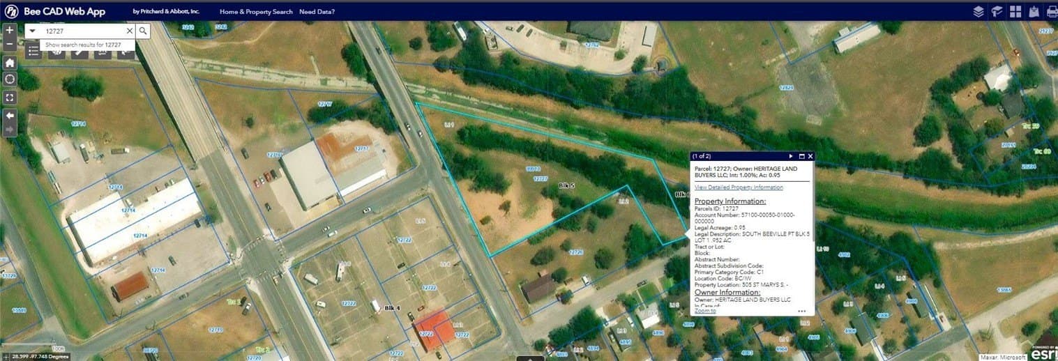 0.95 acres in Bee County
