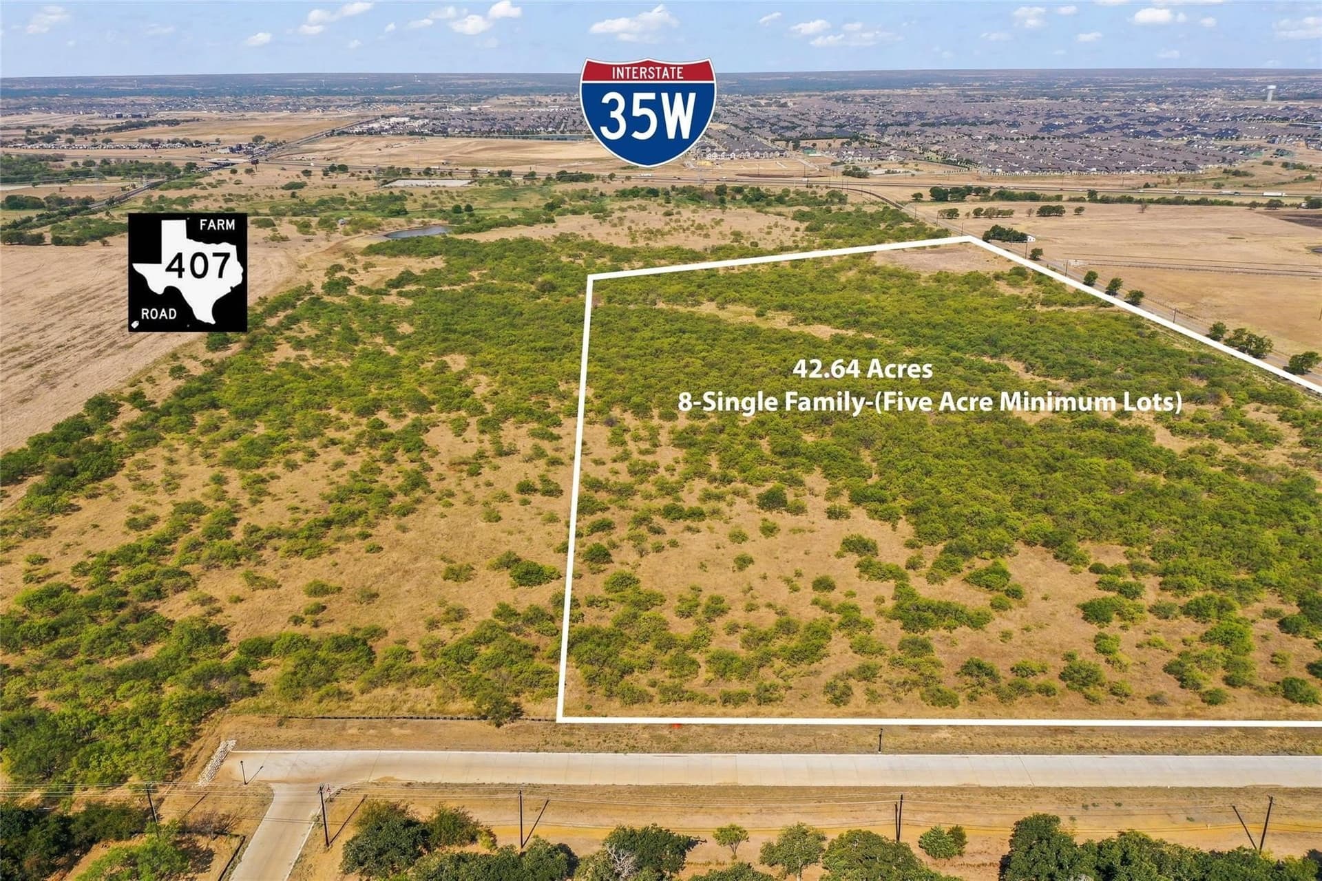 5.02 acres in Denton County