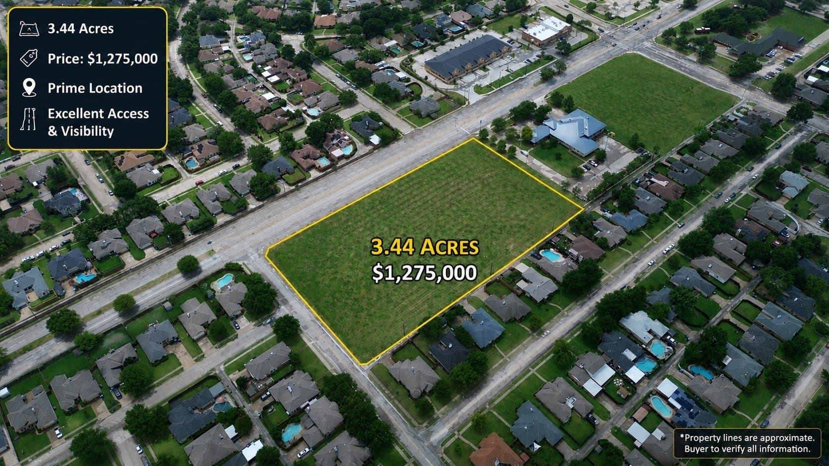 3.45 acres in Dallas County