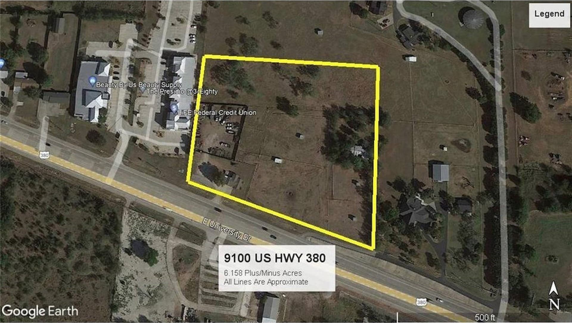 6.16 acres in Denton County