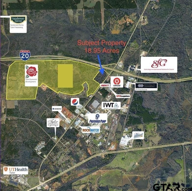 18.96 acres in Smith County