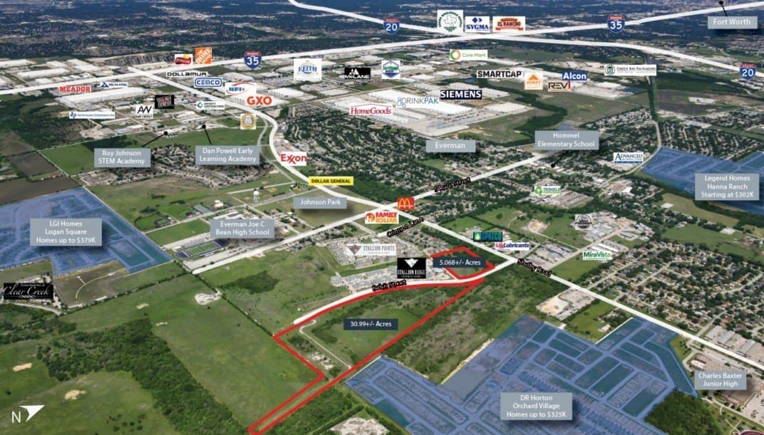 36.06 acres in Tarrant County