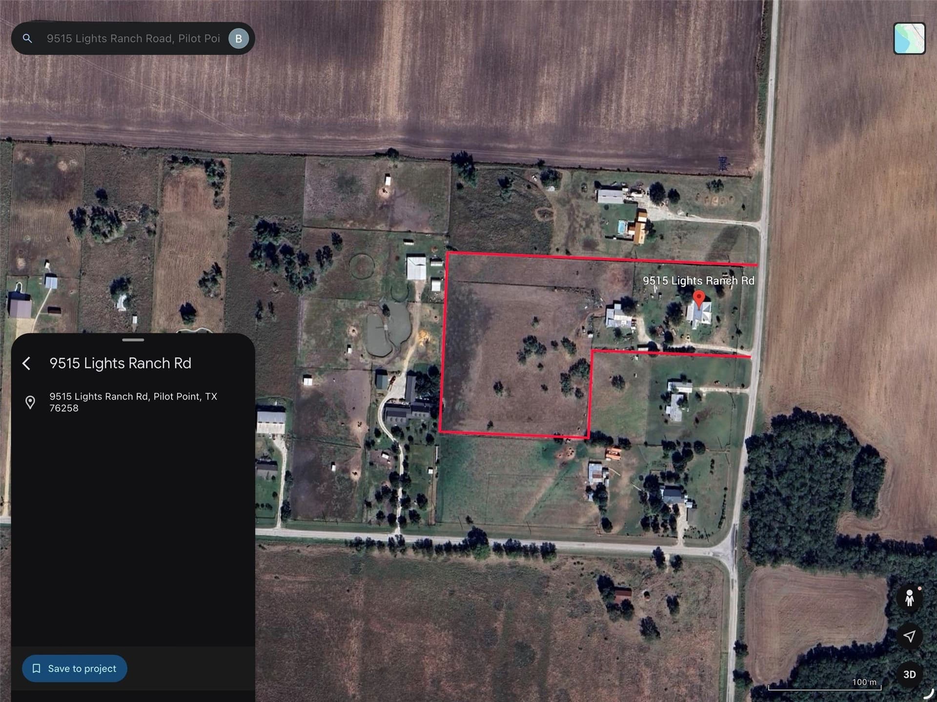 7.5 acres in Denton County