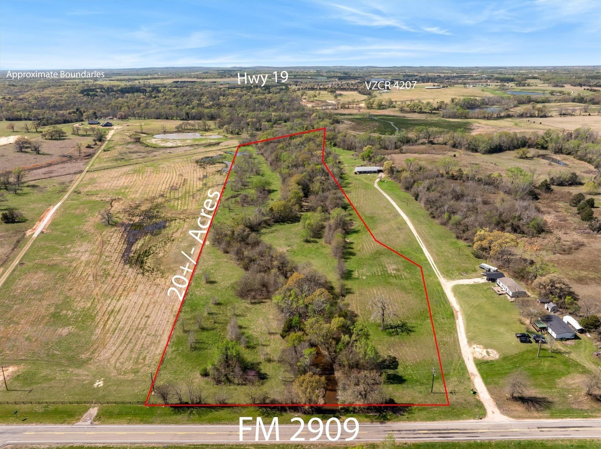 20 acres in Van Zandt County