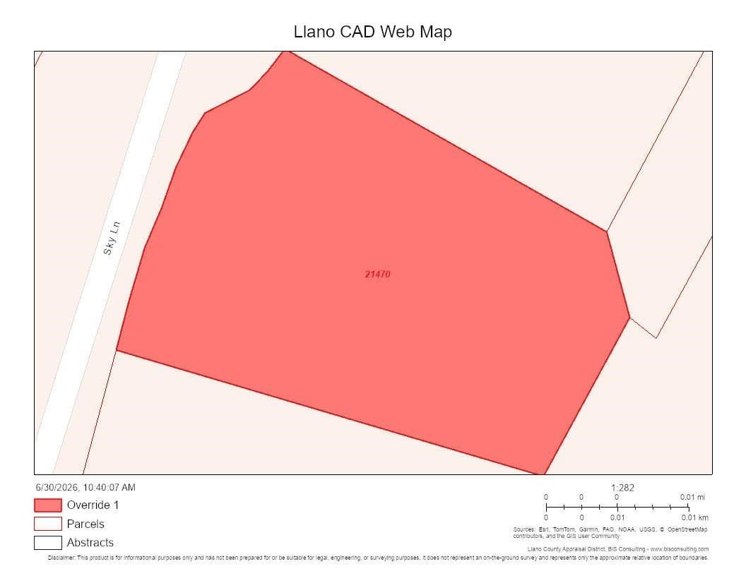 0.19 acres in Llano County