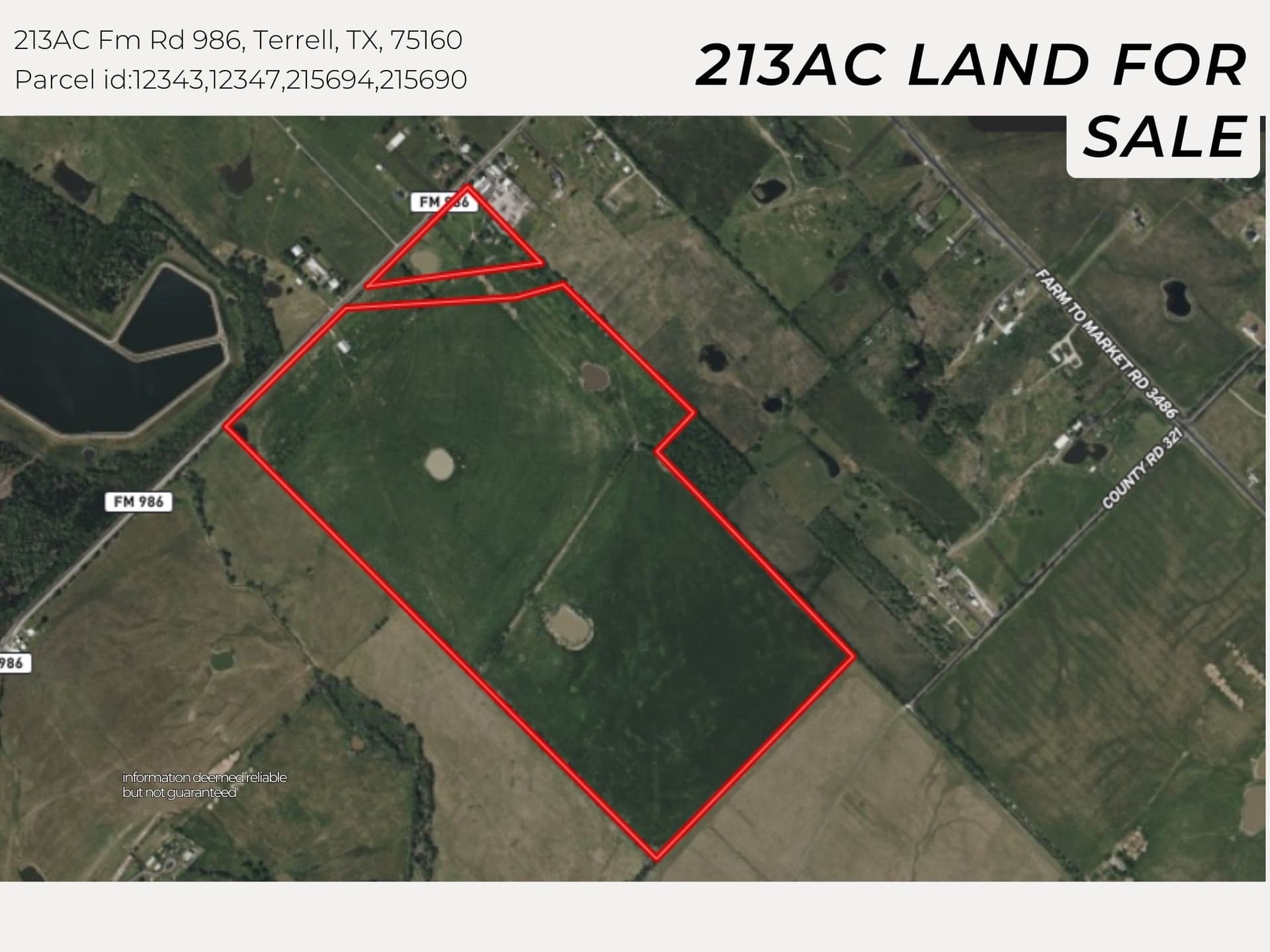 213.23 acres in Kaufman County