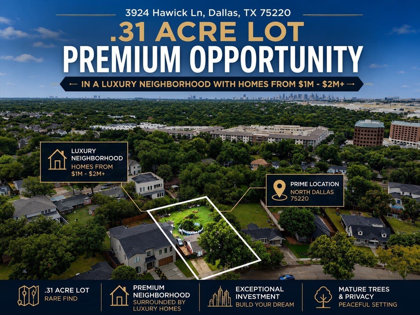 0.31 acres in Dallas County