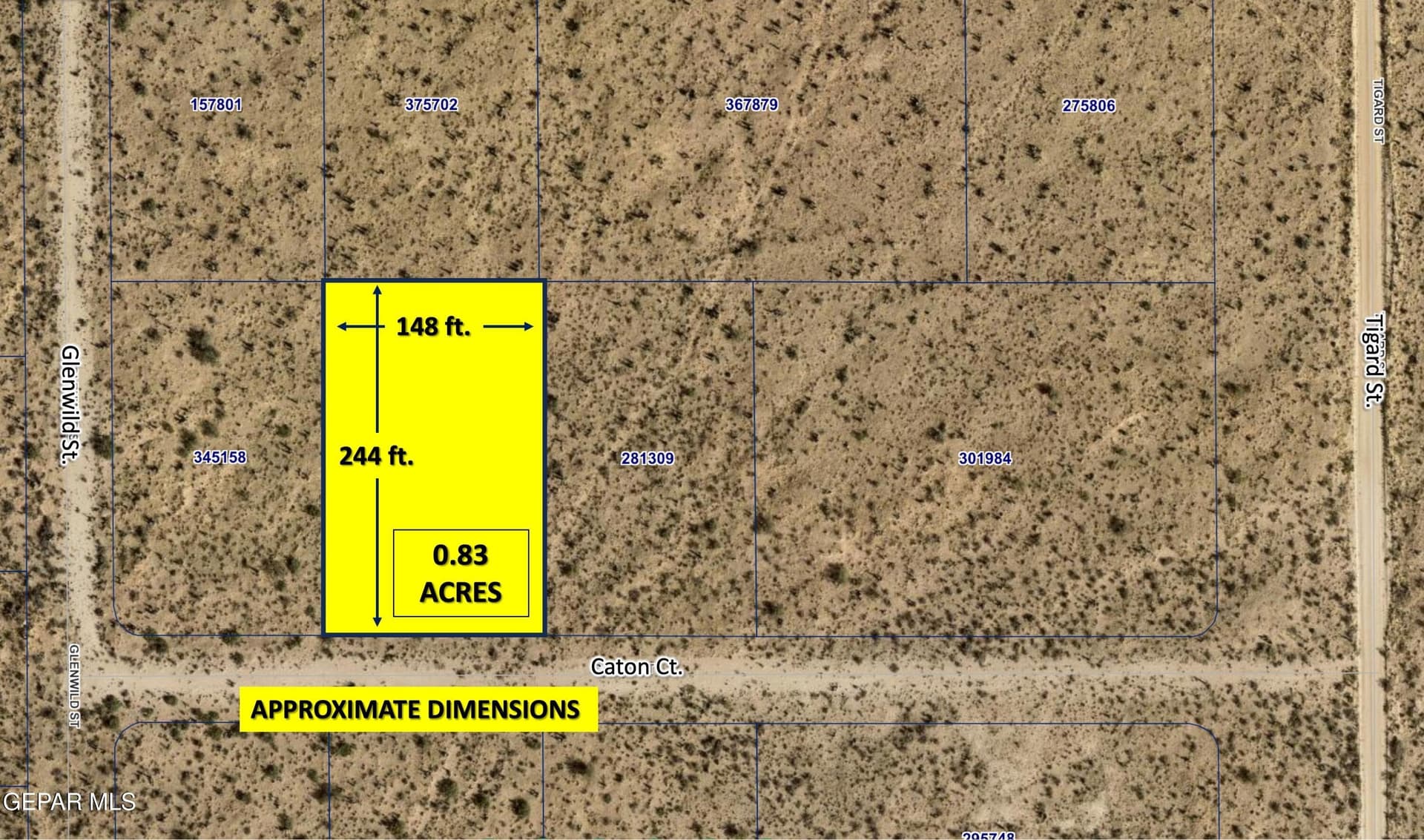 0.83 acres in El Paso County