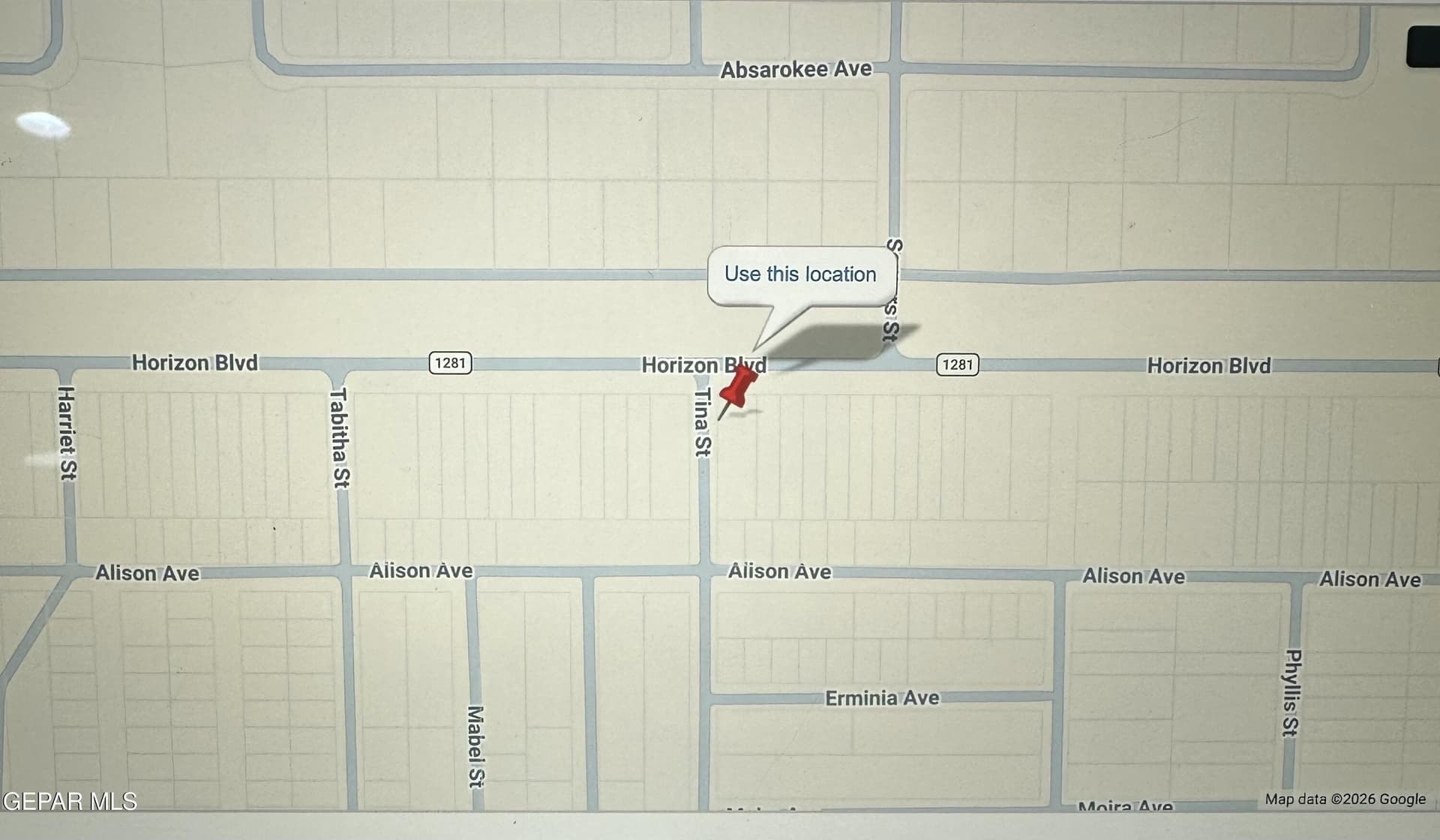 0.52 acres in El Paso County